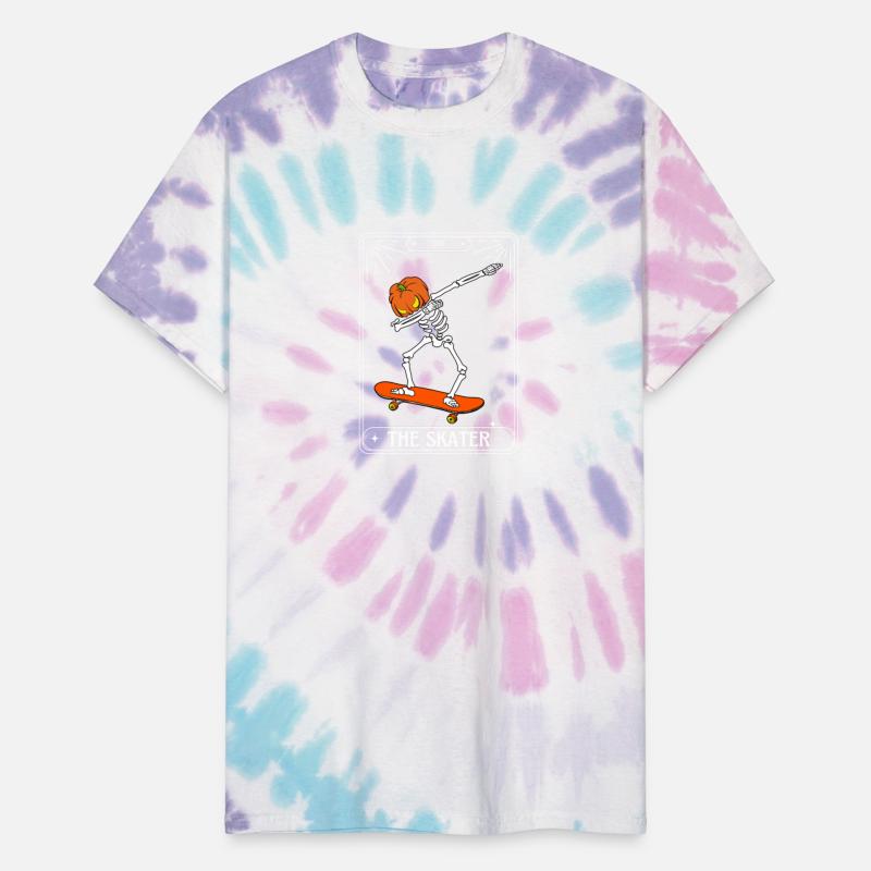 The Skater Tarot Card Skate Board Dabbing Skeleton
