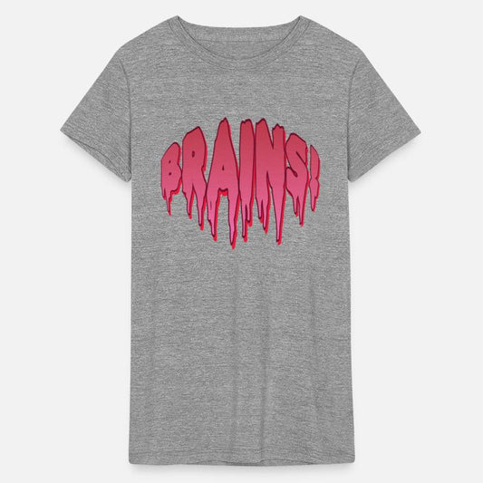 The word brains in the shape of a brain