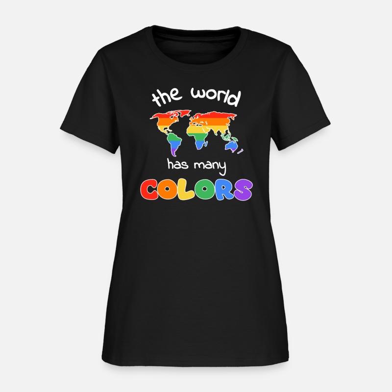 the world has many colors world map rainbow color