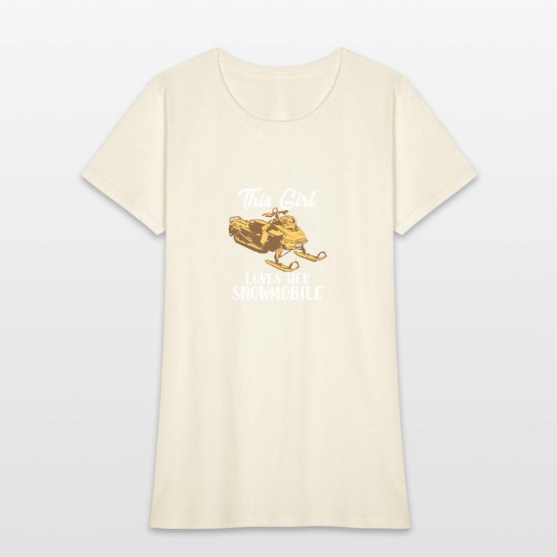 This Girl Loves Her Snowmobile