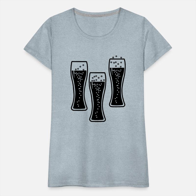 Three bubble drink lemonade or beer glasses