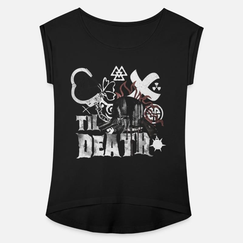 Til Death Skull T-Shirt | Halftone Rock Bachelo