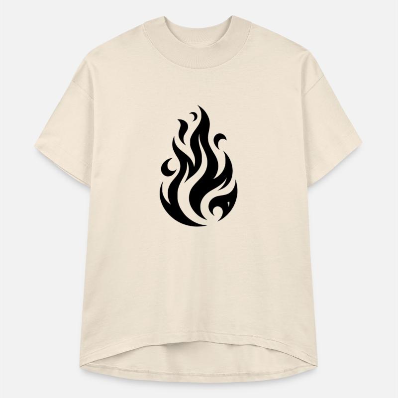 Tribal Tattoo Flames Fire Illustration Design