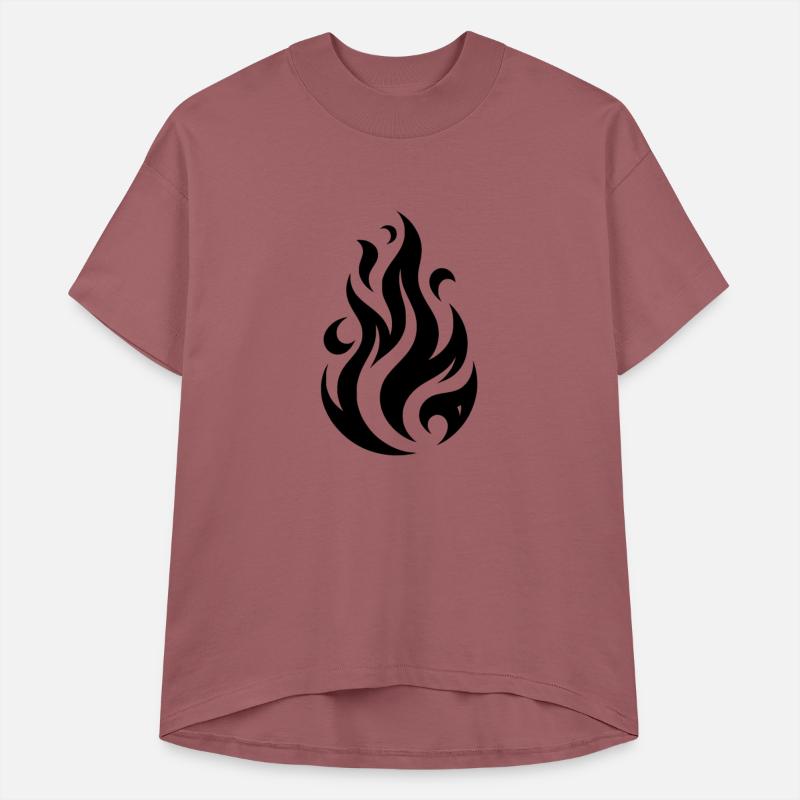 Tribal Tattoo Flames Fire Illustration Design