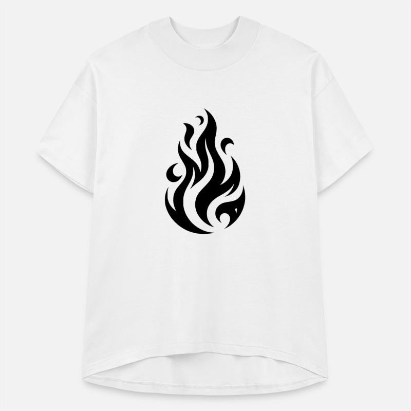 Tribal Tattoo Flames Fire Illustration Design