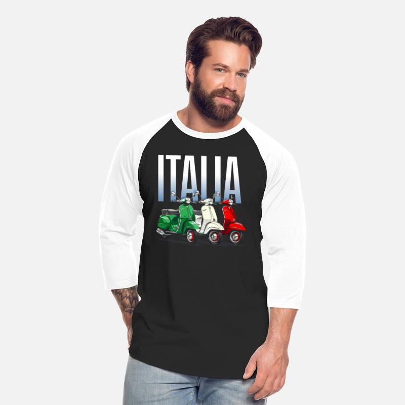 Tricolore - Italian Flag T-Shirt Italian Scooter