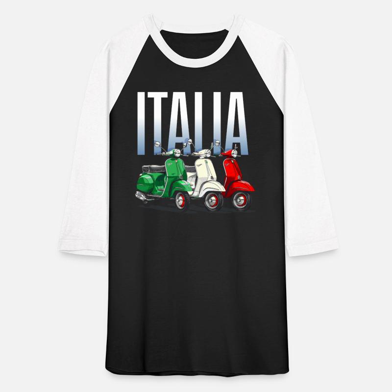 Tricolore - Italian Flag T-Shirt Italian Scooter