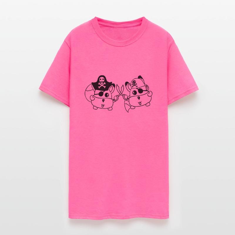 Two Little Cute Pirate Foxes Eye Patch Sabre Duel