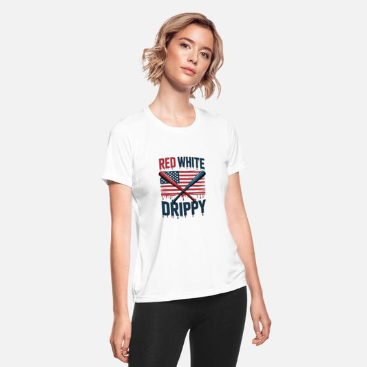 USA flag with baseball bats