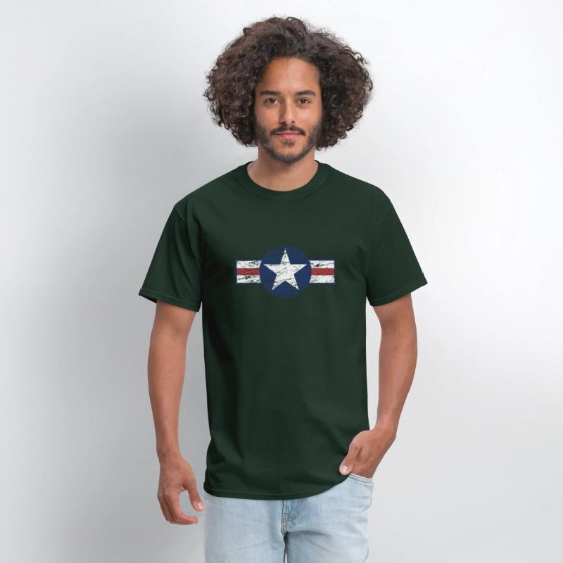 Used Look Grunge United States Army Star Design