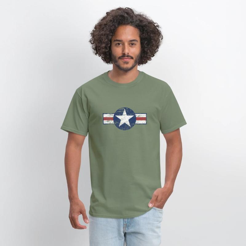 Used Look Grunge United States Army Star Design