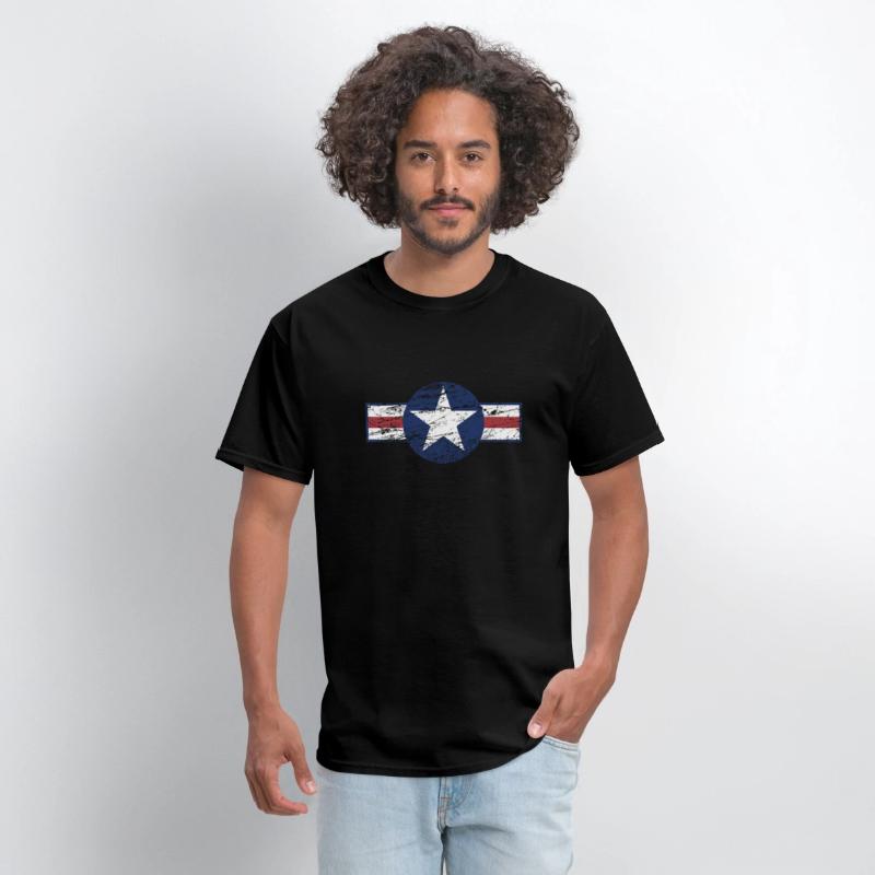 Used Look Grunge United States Army Star Design