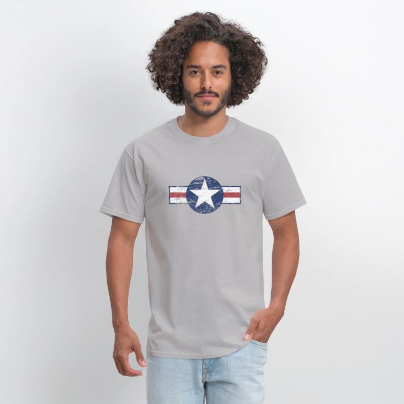 Used Look Grunge United States Army Star Design