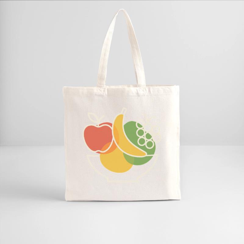 Vibrant Fruit Bowl Illustration