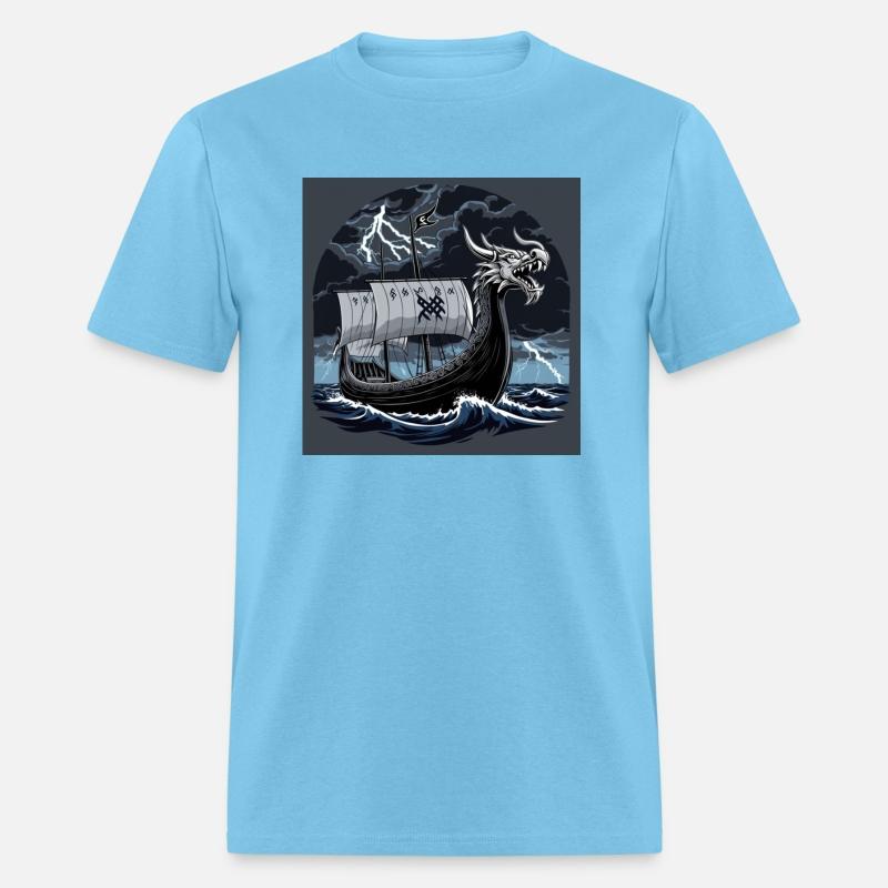 Viking Longship at Sea