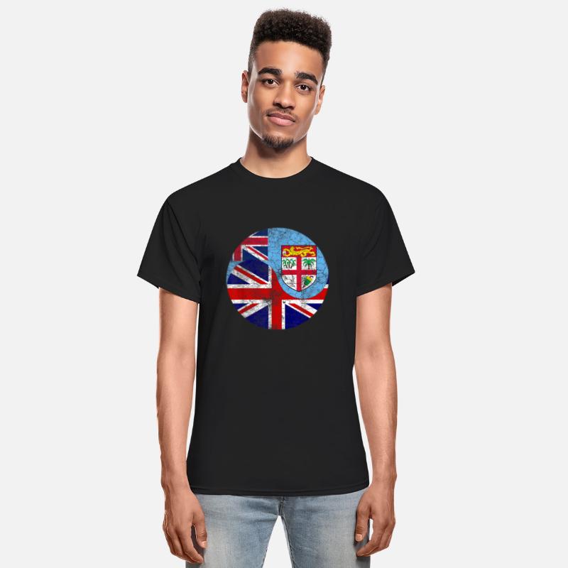 Vintage British Fijian Flags UK and Fiji Tee