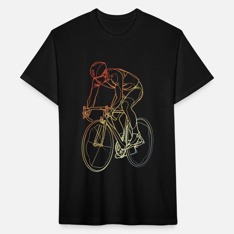 Vintage Cyclist One Line Drawing