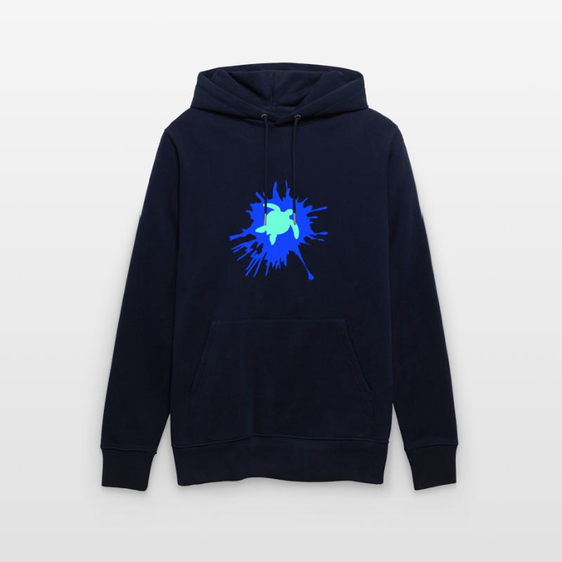 Water turtle color splash drops silhouette cool