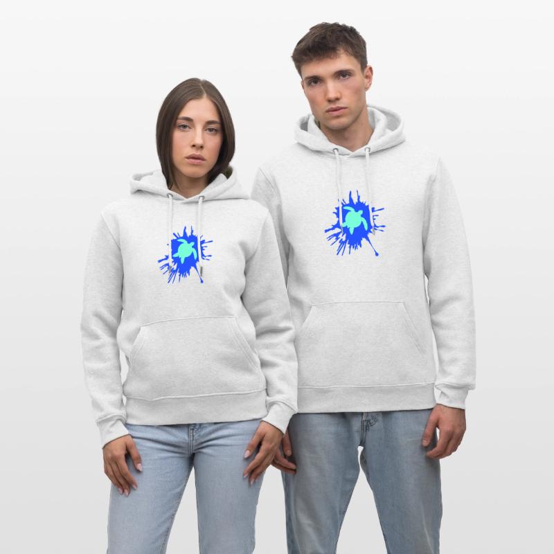 Water turtle color splash drops silhouette cool