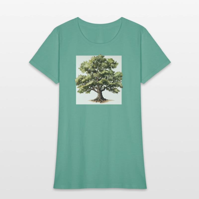 Watercolor Oak Tree Printable Art