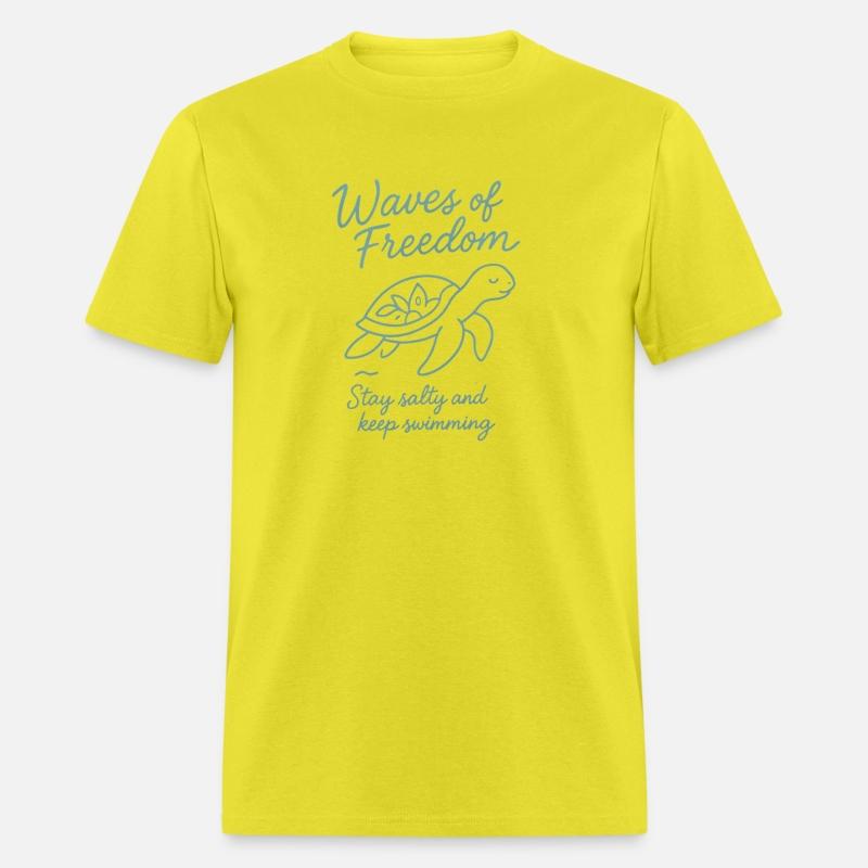 Waves of Freedom Turtle Art