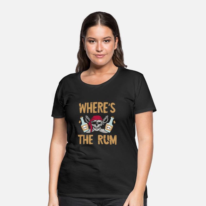 Where's The Rum Drinker Alcoholic Pirate Lover