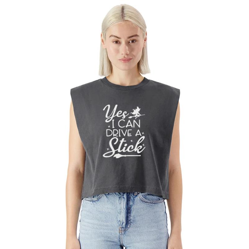 Whimsical Witch Riding Stick Figure Design