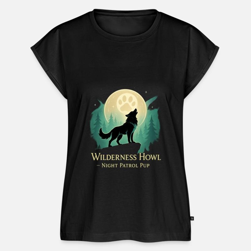 Wilderness Howl – Husky Moonlight Silhouette