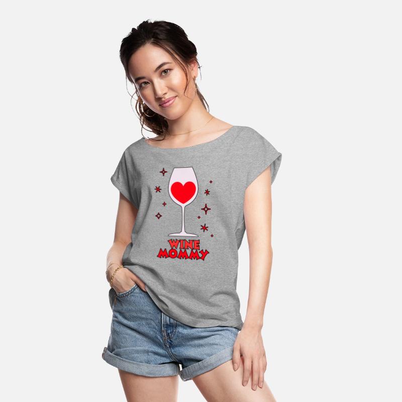 Wine Mommy Heart in Glass