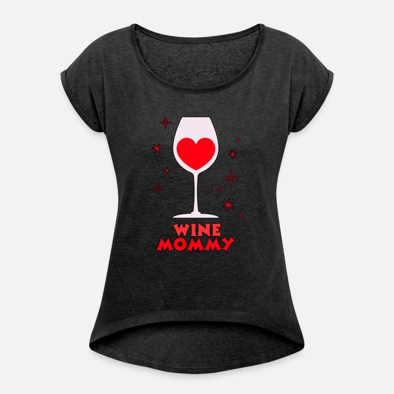 Wine Mommy Heart in Glass