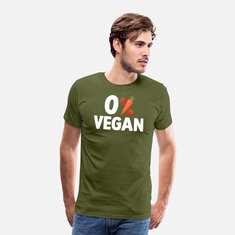 Zero Percent Vegan Funny BBQ Carnivore Meat Eater